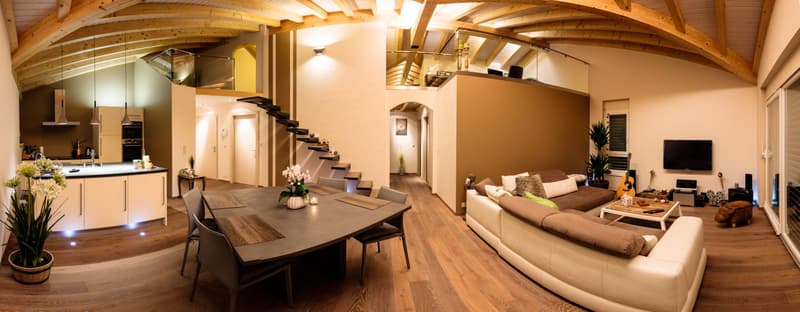 Magnifique attique duplex meublé de standing - 4,5 pièces à Champlan (2)