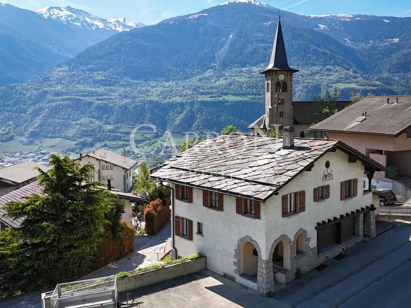 Bâtiment mixte avec fort potentiel de transformation à Flanthey (2)
