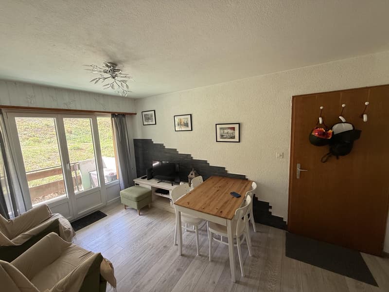 Dans la belle station de la Tzoumaz à vendre appartement 2 1/2 pièces (2)