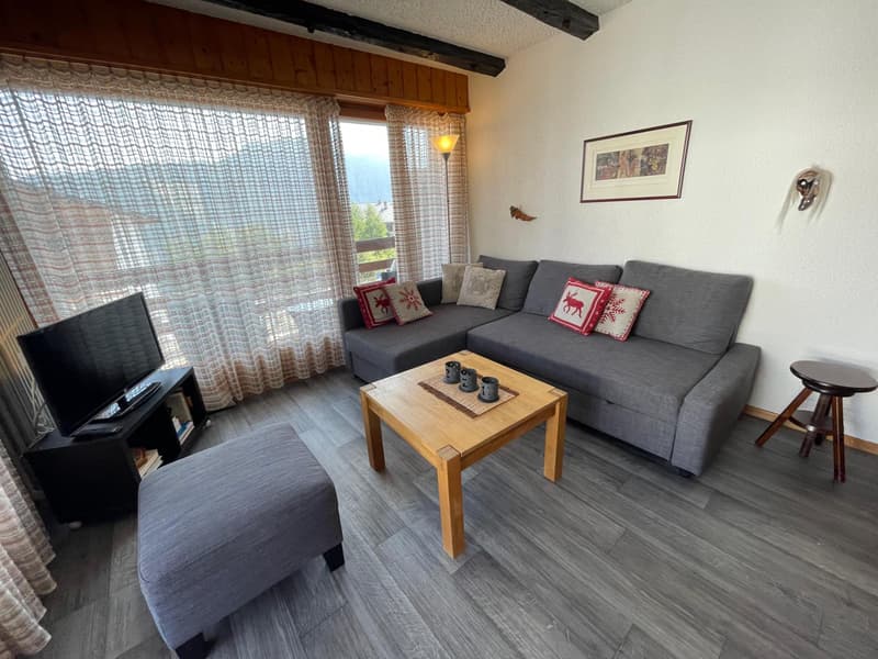 EN EXCLUSIVITE a vendre 2.5 pièces dans la station de la Tzoumaz 4 Vallées (2)