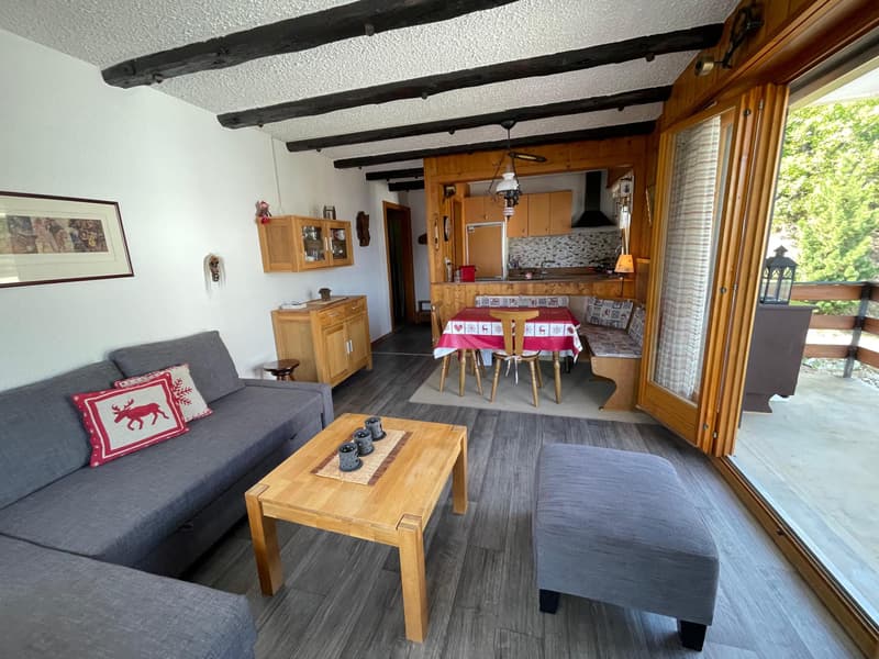 EN EXCLUSIVITE a vendre 2.5 pièces dans la station de la Tzoumaz 4 Vallées (1)