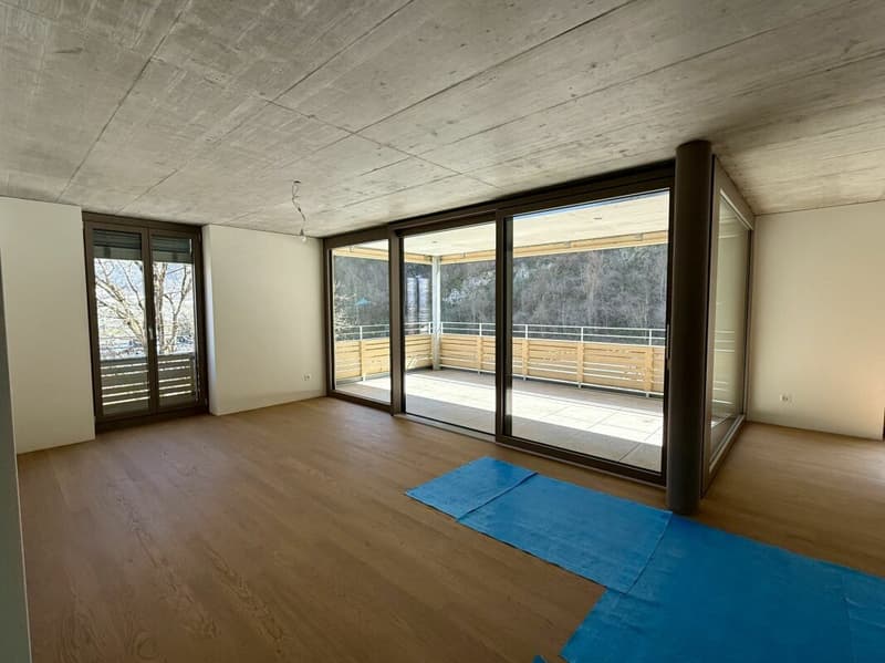 Wohnzimmer Materialisierung