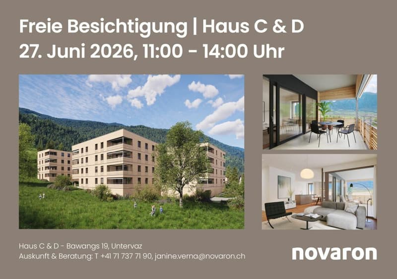 Erstbezug - 3.5 Zimmer-Wohnung - Überbauung Bawangs (1)