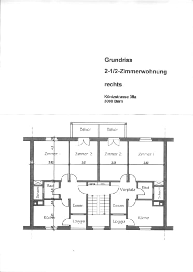2,5-Zimmer-Wohnung mit Wohnküche, an ruhiger Lage in 3008Bern (4)