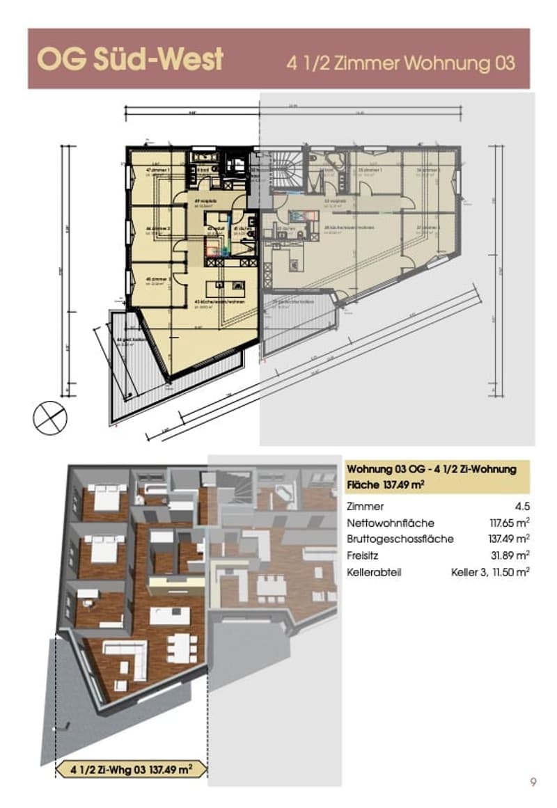 Moderne 4.5-Zimmer-Neubau-Wohnung mit Minergie-Standard in Aeschi (13)