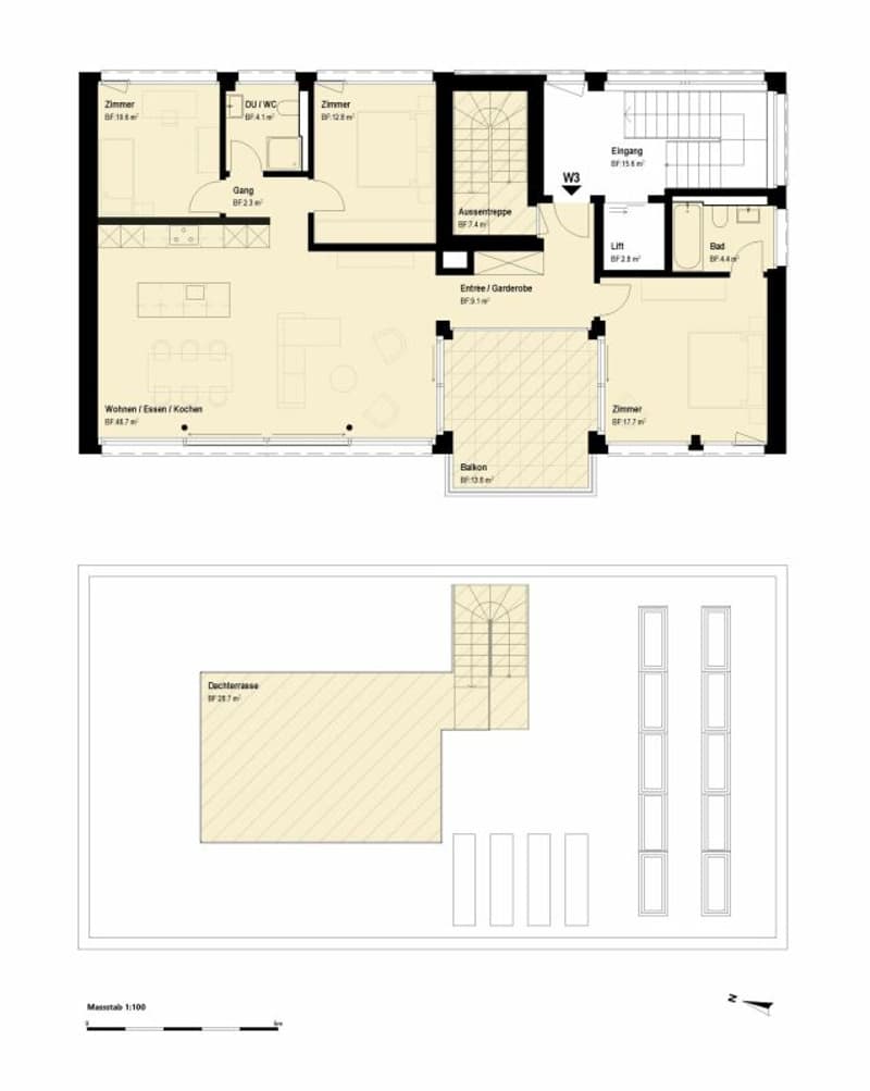 Exklusive 4.5-Zimmer-Dachwohnung mit Dachterrasse (4)