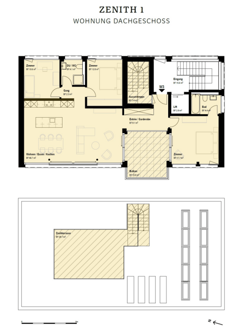 Exklusive 4.5-Zimmer-Dachwohnung mit Dachterrasse (4)