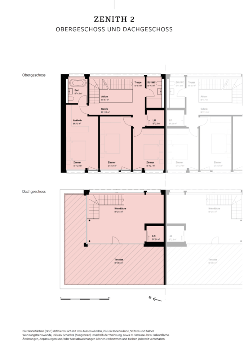Grundriss OG und DG