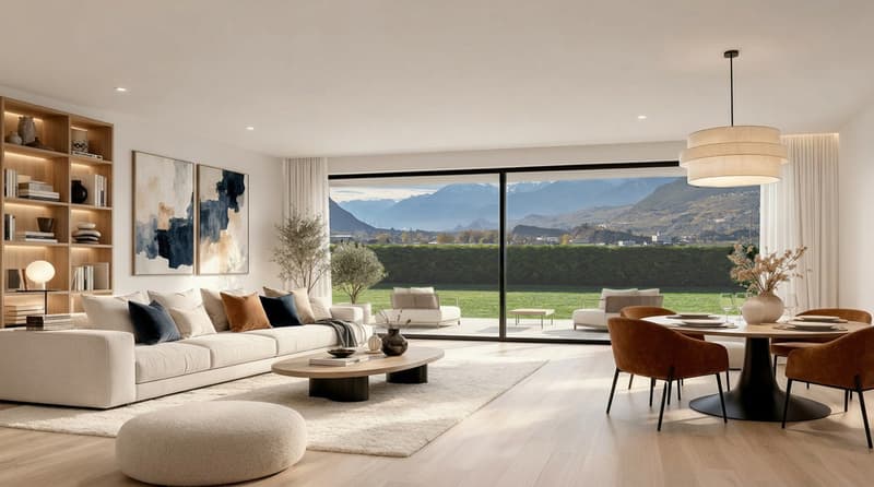 A VENDRE APPARTEMENT 3.5 PCES AVEC PELOUSE A CHIPPIS (1)
