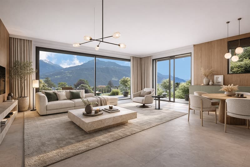 SPLENDIDE VILLA CONTEMPORAINE 5.5 PCES A PLAN-CONTHEY (1)