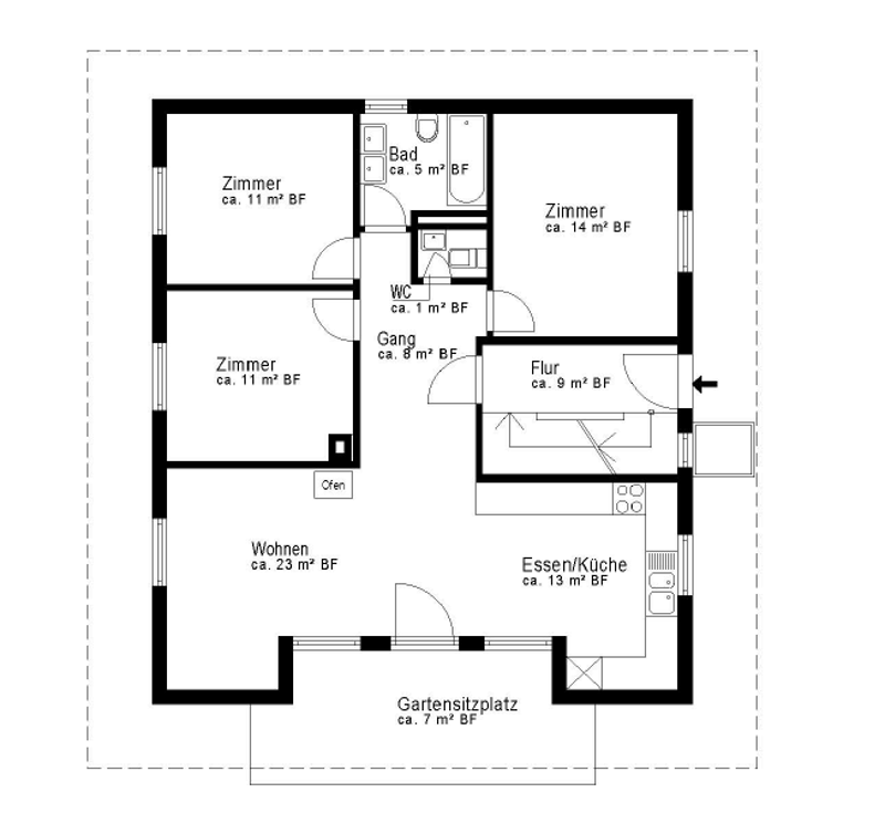 Gemütliche 4.5-Zimmer-Wohnung in ruhiger Lage in Oberbalm (4)