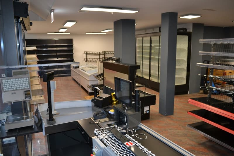 retail space with various equipments and shelves