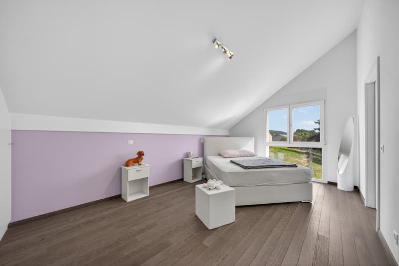 Spacieux duplex de 4,5 pièces Au coeur des vignes, vue Lac et Alpes (8)