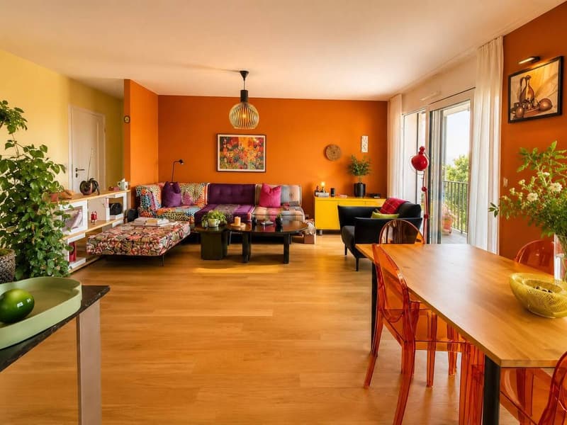 Bel appartement de 4.5 pièces Grand balcon avec vue Lac (5)