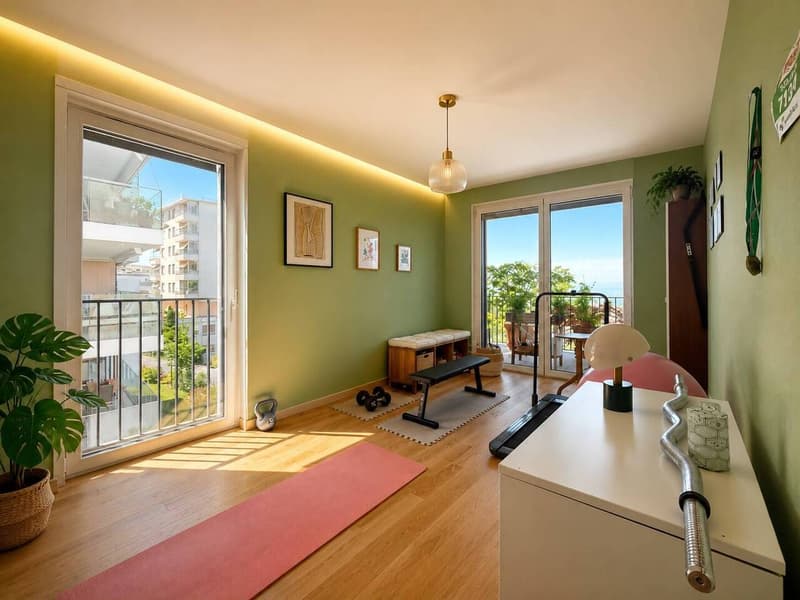 Bel appartement de 4.5 pièces Grand balcon avec vue Lac (11)