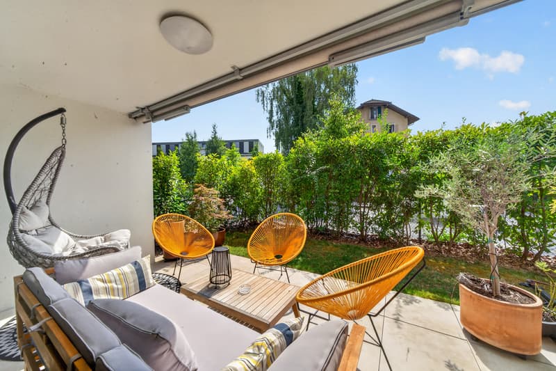 Bel appartement de 4.5 pièces Deux terrasses et jardin (11)