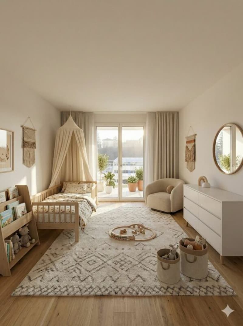 Grand appartement de 5,5 pièces en ville avec jardin et terrasses double (7)