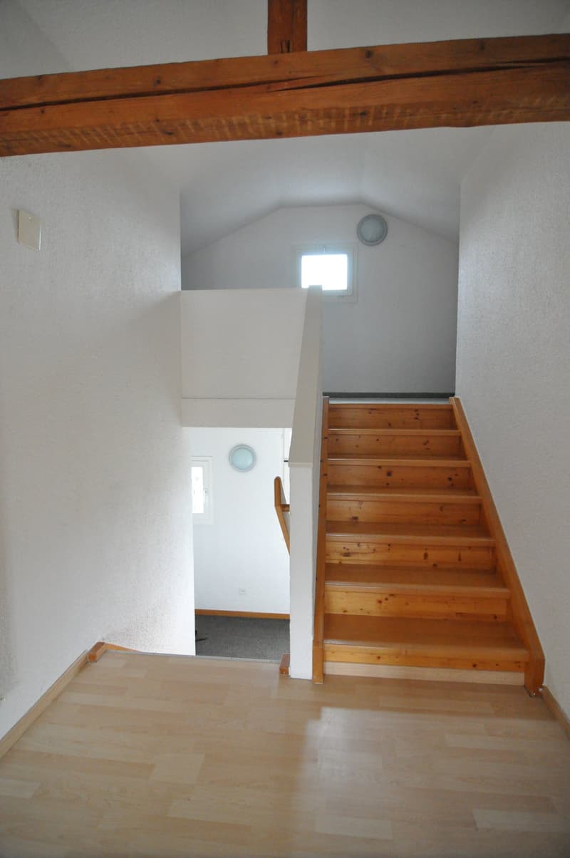 Treppe ins Reduit/Lagerplatz
