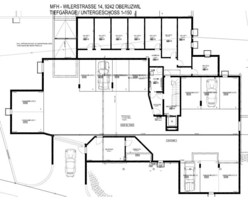 Grundrissplan Untergeschoss