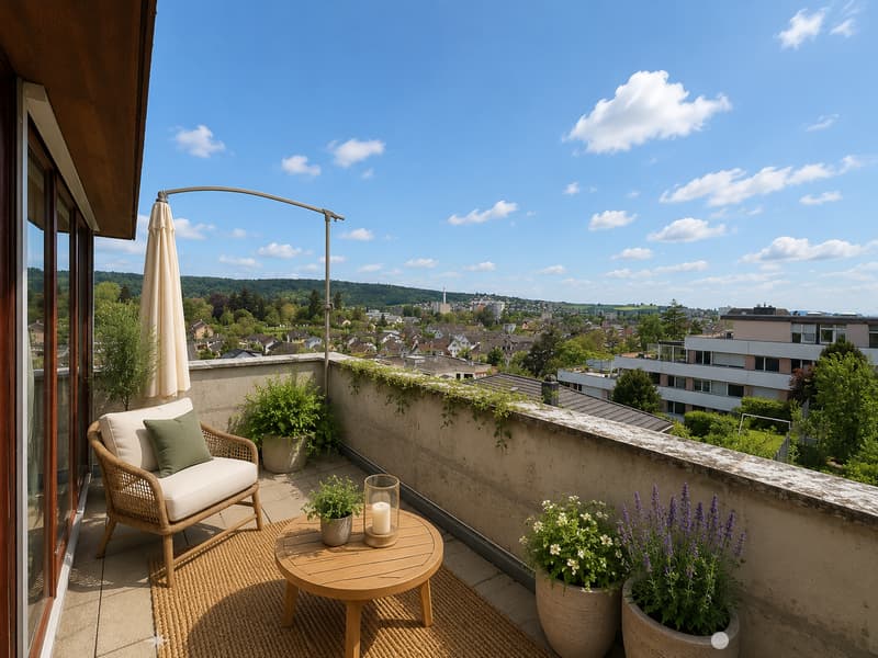 Charmante 4.5-Zimmer-Wohnung mit Balkon und schöner Aussicht in Biel (4)