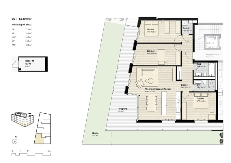 4.5-Zimmer-Gartenwohnung EG02