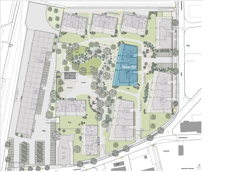 Wohnen im Park: Sonnig, zentral und 43 m2 Balkon Südwest (1)