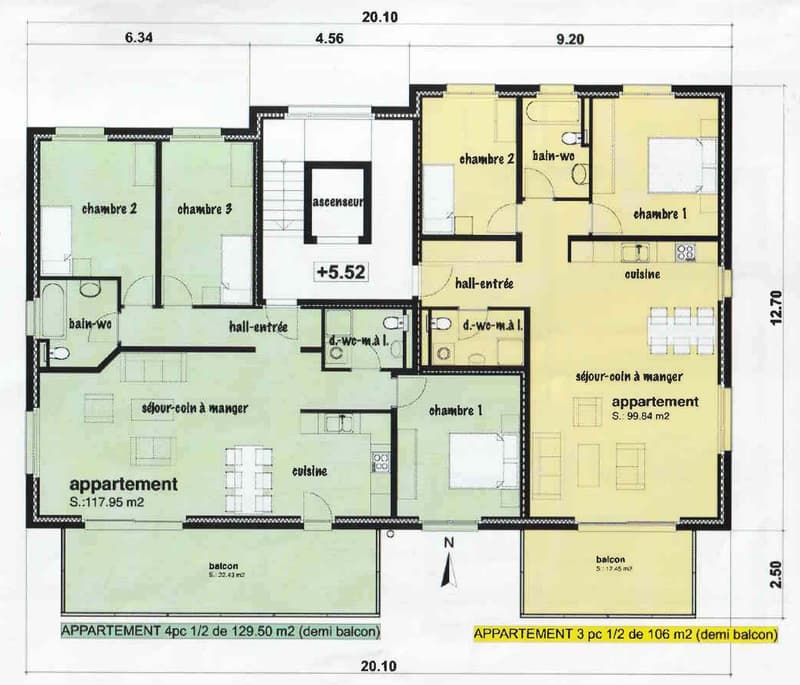 Vétroz, appartement de 4.5 pièces de129 m2 proche des commodités avec garage box et place de parc (20)