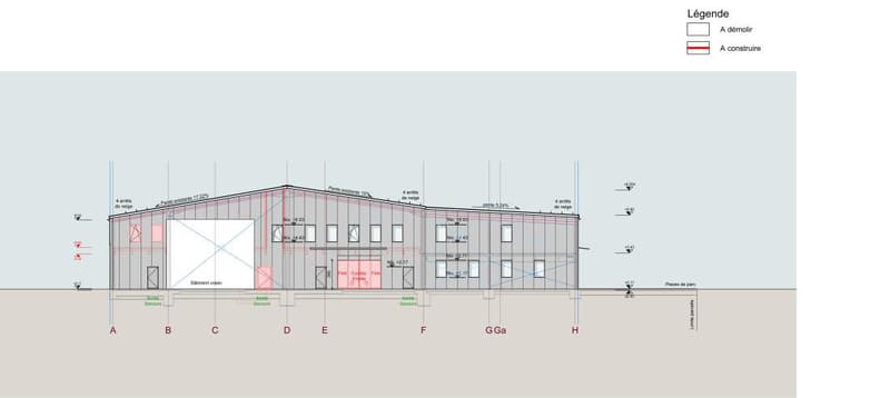 Sion, à louer 2 locaux de 297.60 m2 chacun dans un bâtiment industriel entièrement rénové. (13)