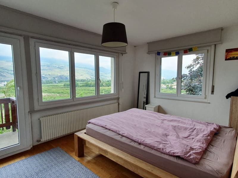 Sion, appartement de 3.5 pièces dans une petite maison sur le côteau au sud (14)