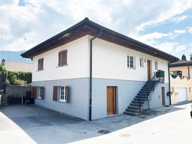 Vétroz , appartement de 2.5 pièces avec terrasse – Rez-de-villa avec place de parc (1)