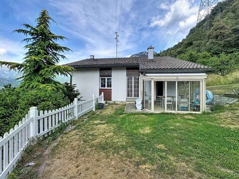 Sion, villa de 5.5 pièces de 197m2 sur les hauts de Bramois, en pleine nature, garage, couvert (22)