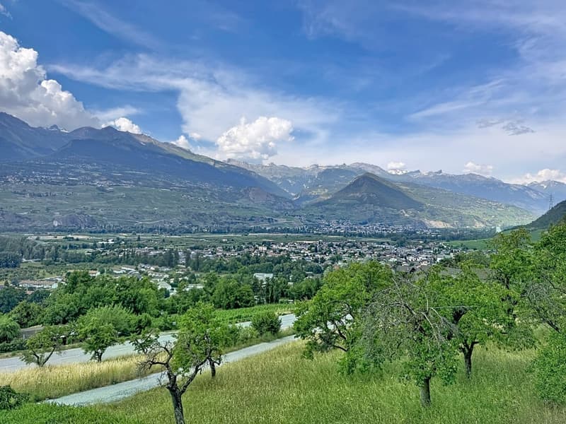 Sion, villa de 5.5 pièces de 197m2 sur les hauts de Bramois, en pleine nature, garage, couvert (25)