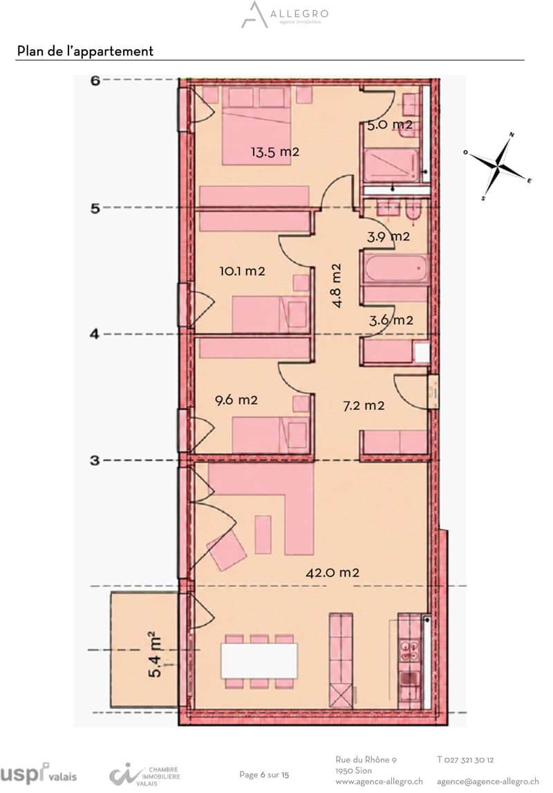 Sion, appartement de 4.5 pièces de 117m2 dans une résidence Minergie avec 2 pl. de parc intérieures (15)