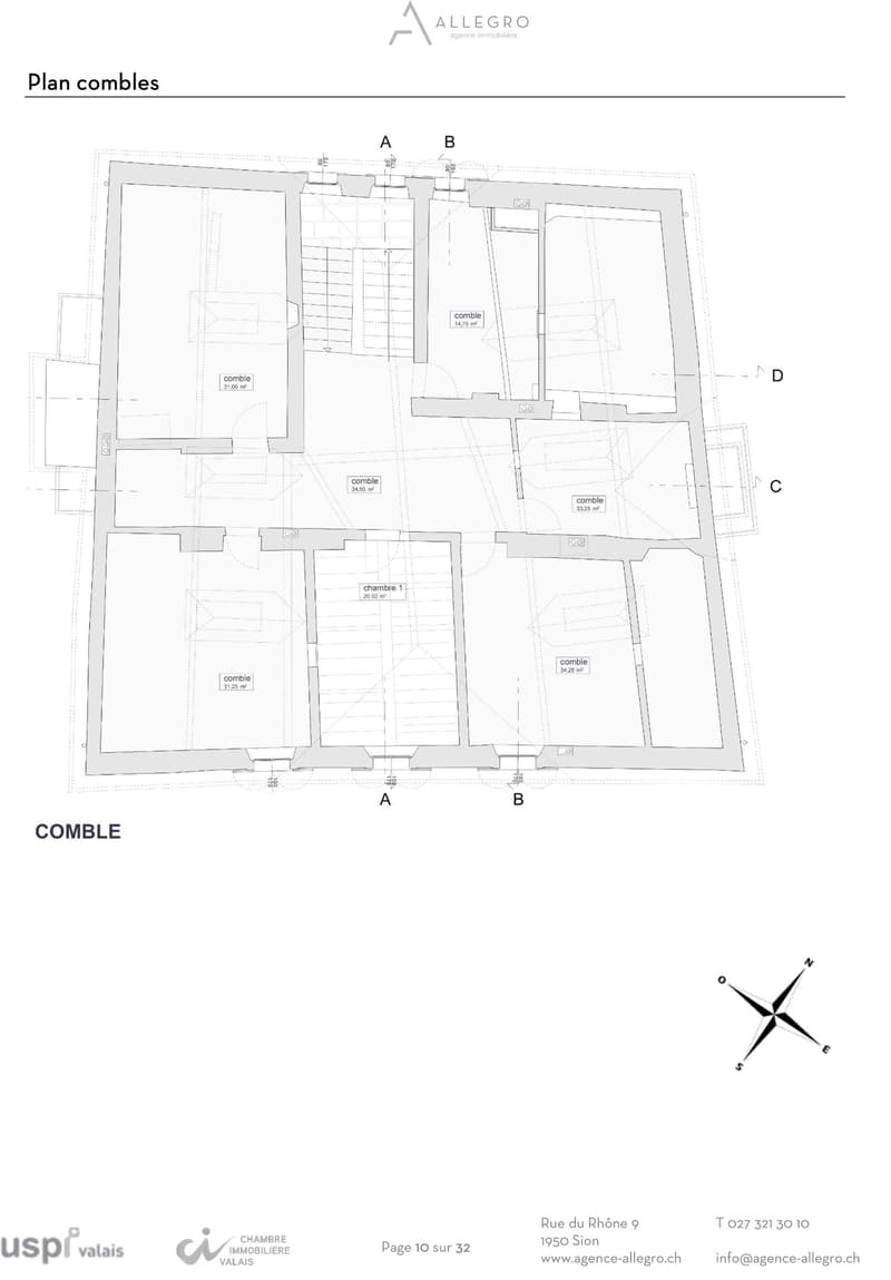 Sion, maison historique au cœur de la vieille ville composé de 5 appartements et 2 bureaux (41)