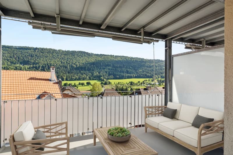 Bel appartement lumineux de 3 pièces avec balcon et ascenseur (7)