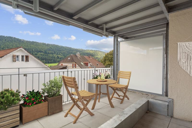 Appartement lumineux de 3 pièces avec grand balcon (5)