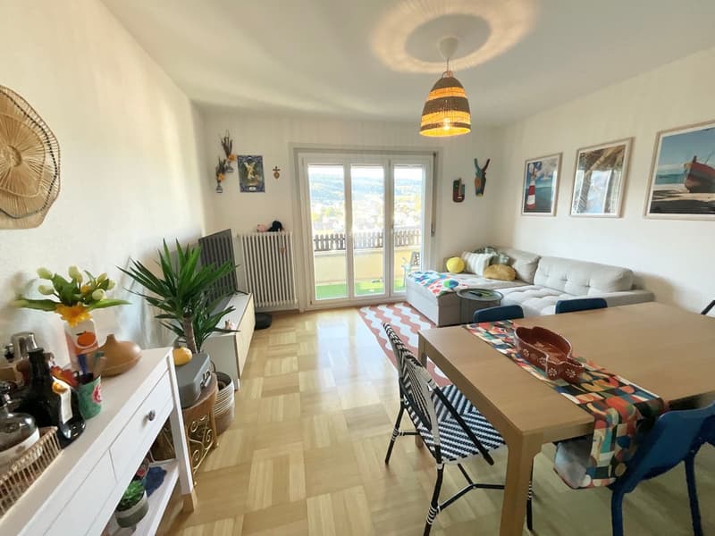 Appartement de 3 pièces avec balcon et vue dégagée (1)
