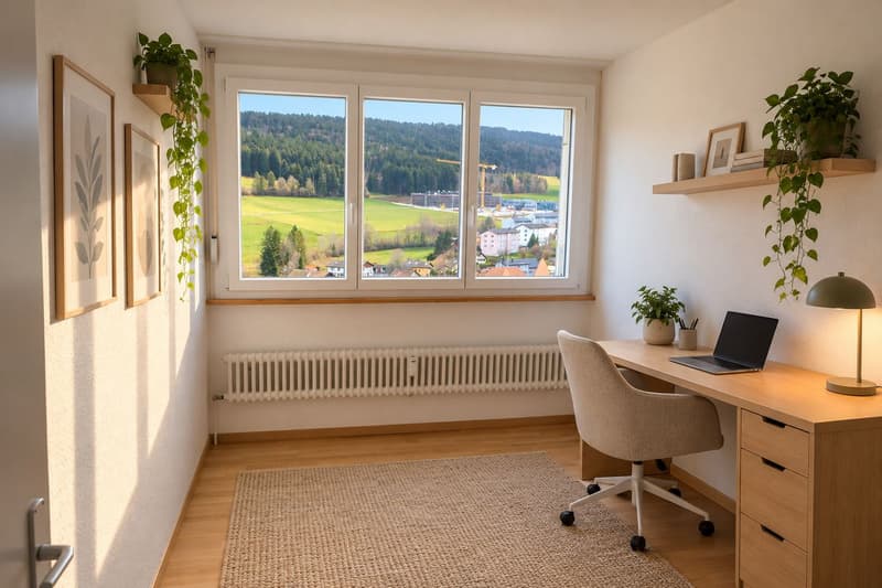 Bel appartement de 3 pièces avec deux balcons et ascenseur (5)