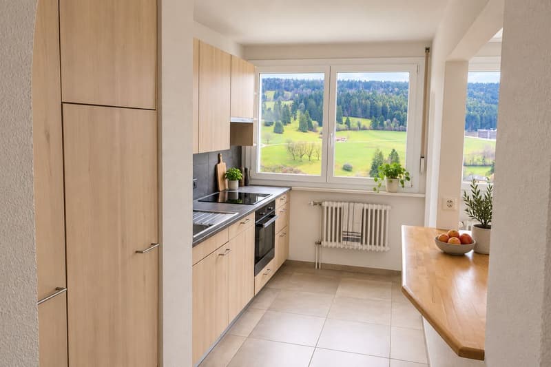 Bel appartement de 3 pièces avec deux balcons et ascenseur (3)