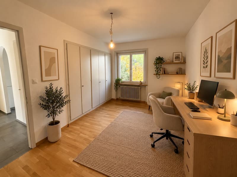 Agréable appartement de 3 pièces avec balcon, proche de la nature et des écoles (4)