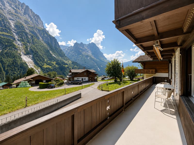 Chalet Schneewittchen – charmante 4-Zimmer-Wohnung mit Eigerblick (16)