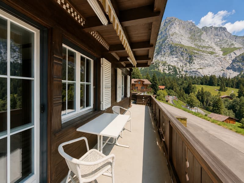 Chalet Schneewittchen – charmante 4-Zimmer-Wohnung mit Eigerblick (25)