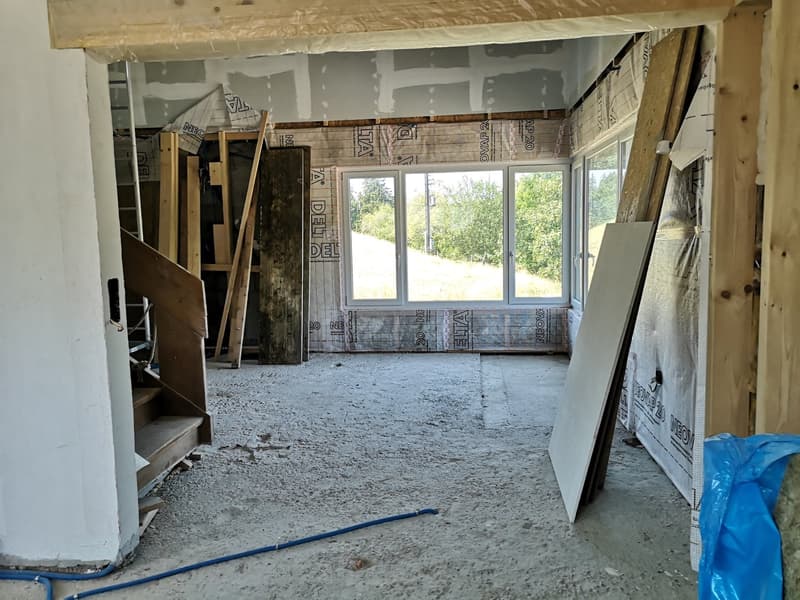 Maison de 4.5pces + mezzanine en périphérie de Saignelégier, sera vendue complètement rénovée (20)