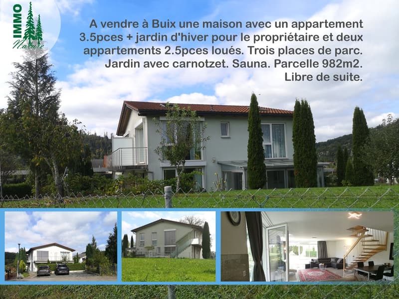 Baisse de prix : maison avec deux appartements loués et un appartement pour le propriétaire (1)