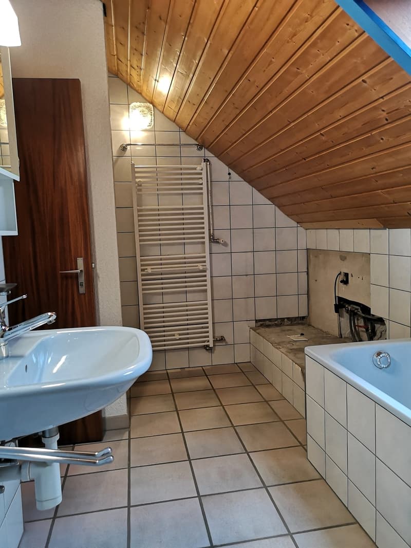Baisse de prix : grand duplex au centre du village avec garage et atelier, libre de suite (20)