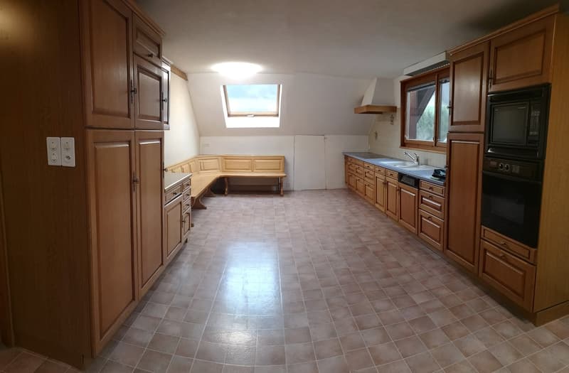 Baisse de prix : grand duplex au centre du village avec garage et atelier, libre de suite (10)