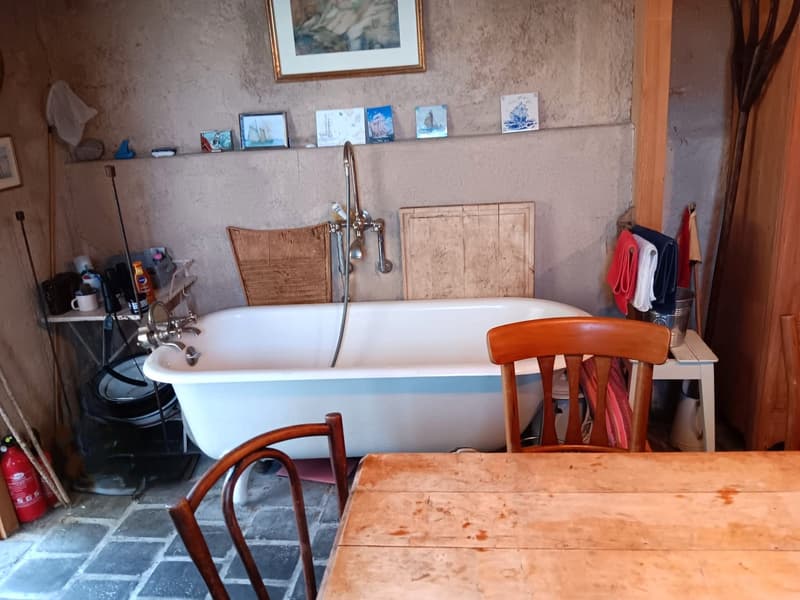 Maison multifonctionnelle avec 3 appartements, carnotzet et jardin (48)