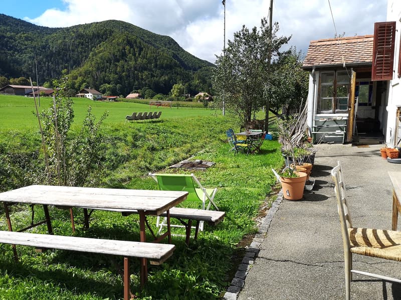 Maison multifonctionnelle avec 3 appartements, carnotzet et jardin (2)