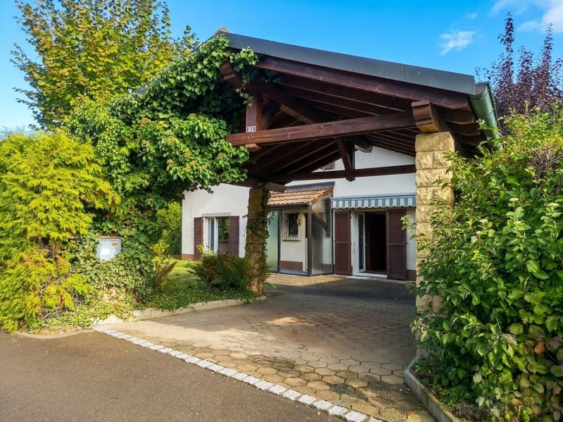 Jolie maison dans quartier résidentiel, avec garage + carport + place de parc, libre de suite. (1)