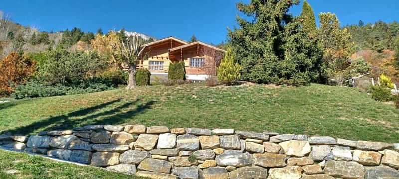 Valais central, magnifique chalet avec vue paradisiaque, situation de premier ordre, tranquillité (2)